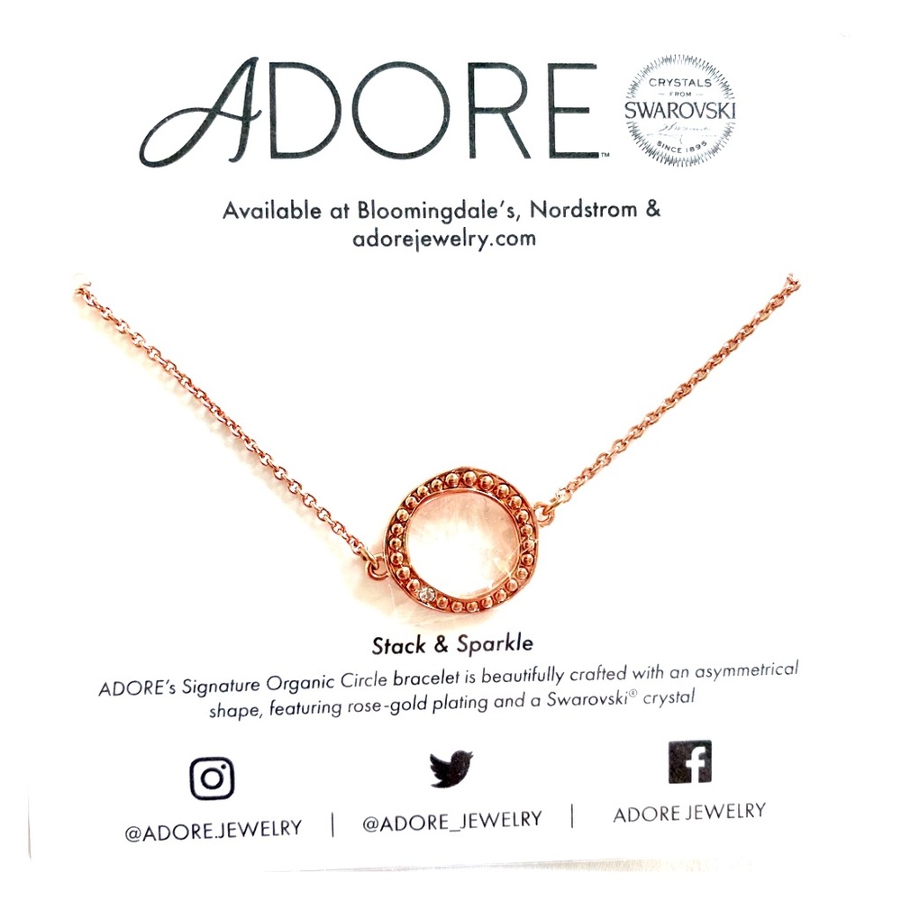 Adore Swarovski Crystal Rose Braclet